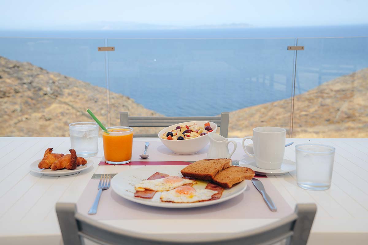 Breakfast at Cape Napos in Sifnos