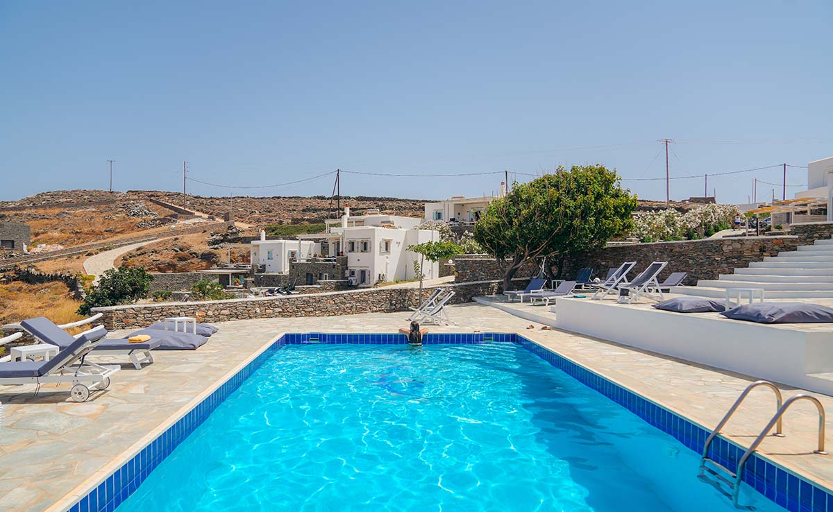 The pool area at Cape Napos