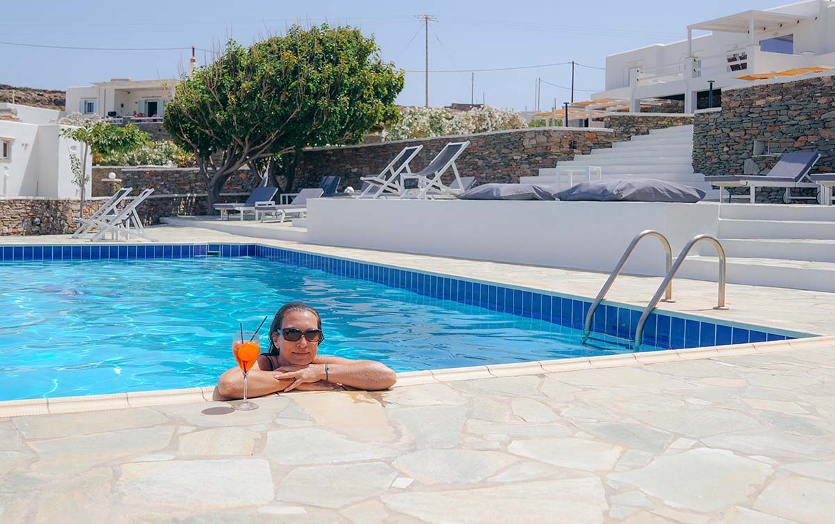 The pool area at Cape Napos